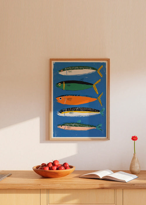 Kökskonst med lekfull fiskillustration – Product1