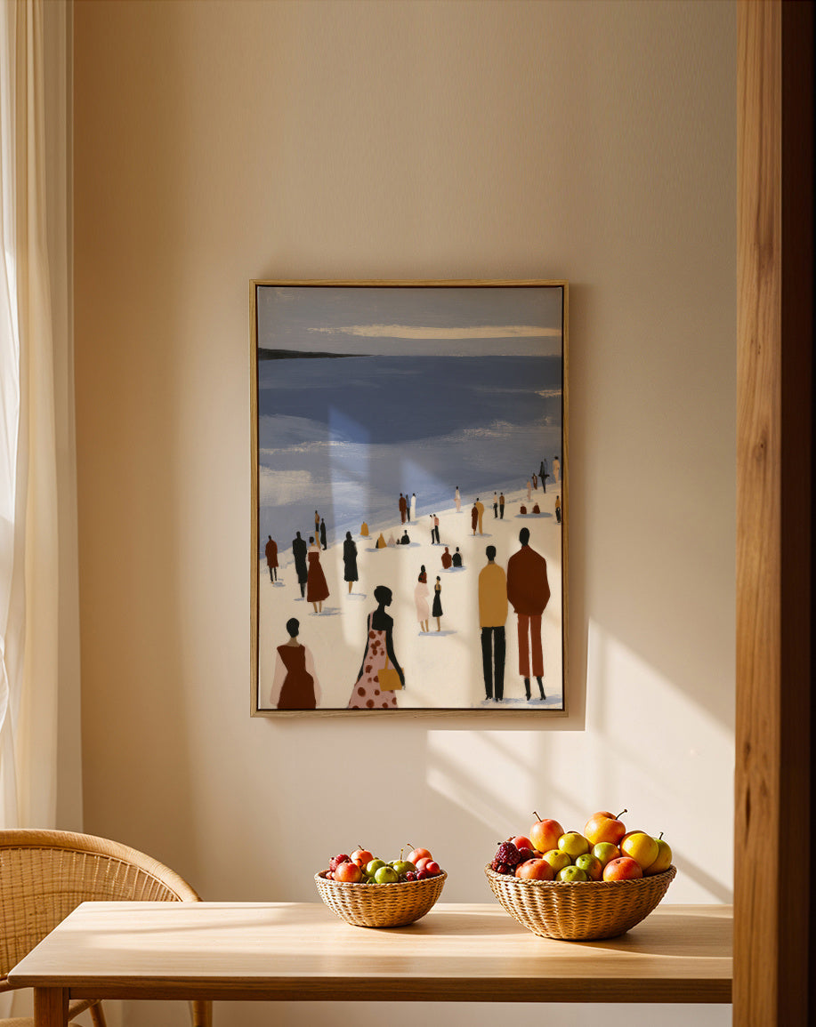 Quiet Bay - Framed canvas in an interior