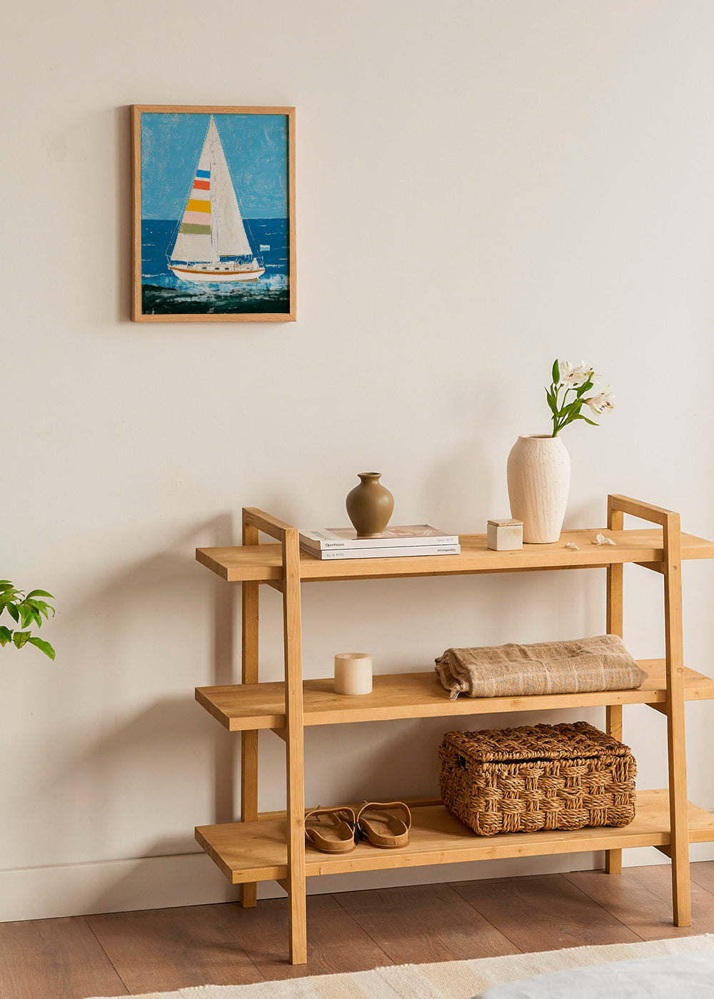 Illustration: segelbåt med färgglada segel – Product2
