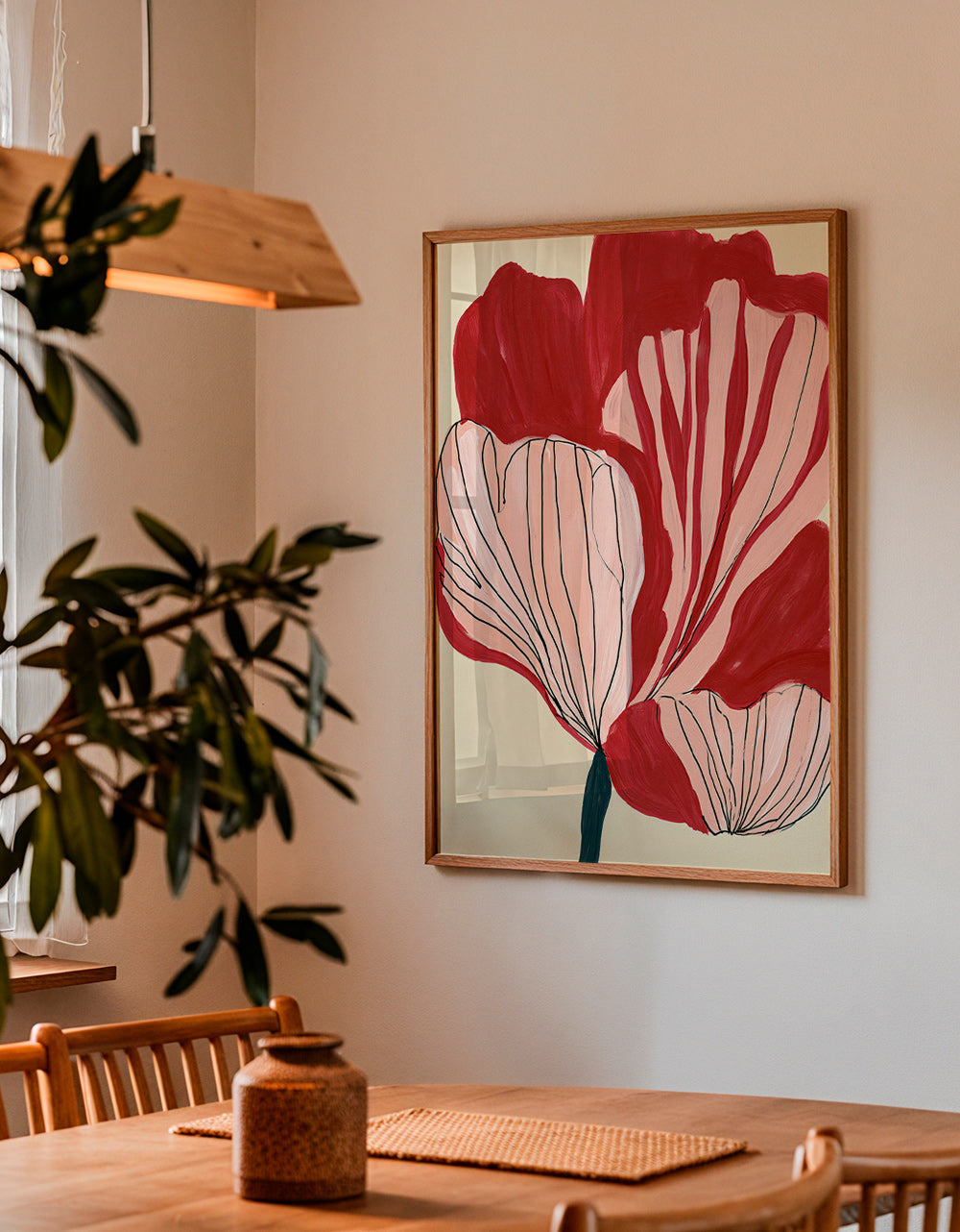 Botanisk poster skarlakansblad – Product1