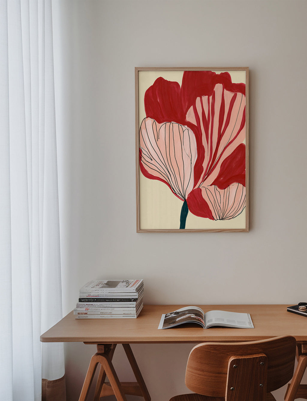 Botanisk poster skarlakansblad – Product3