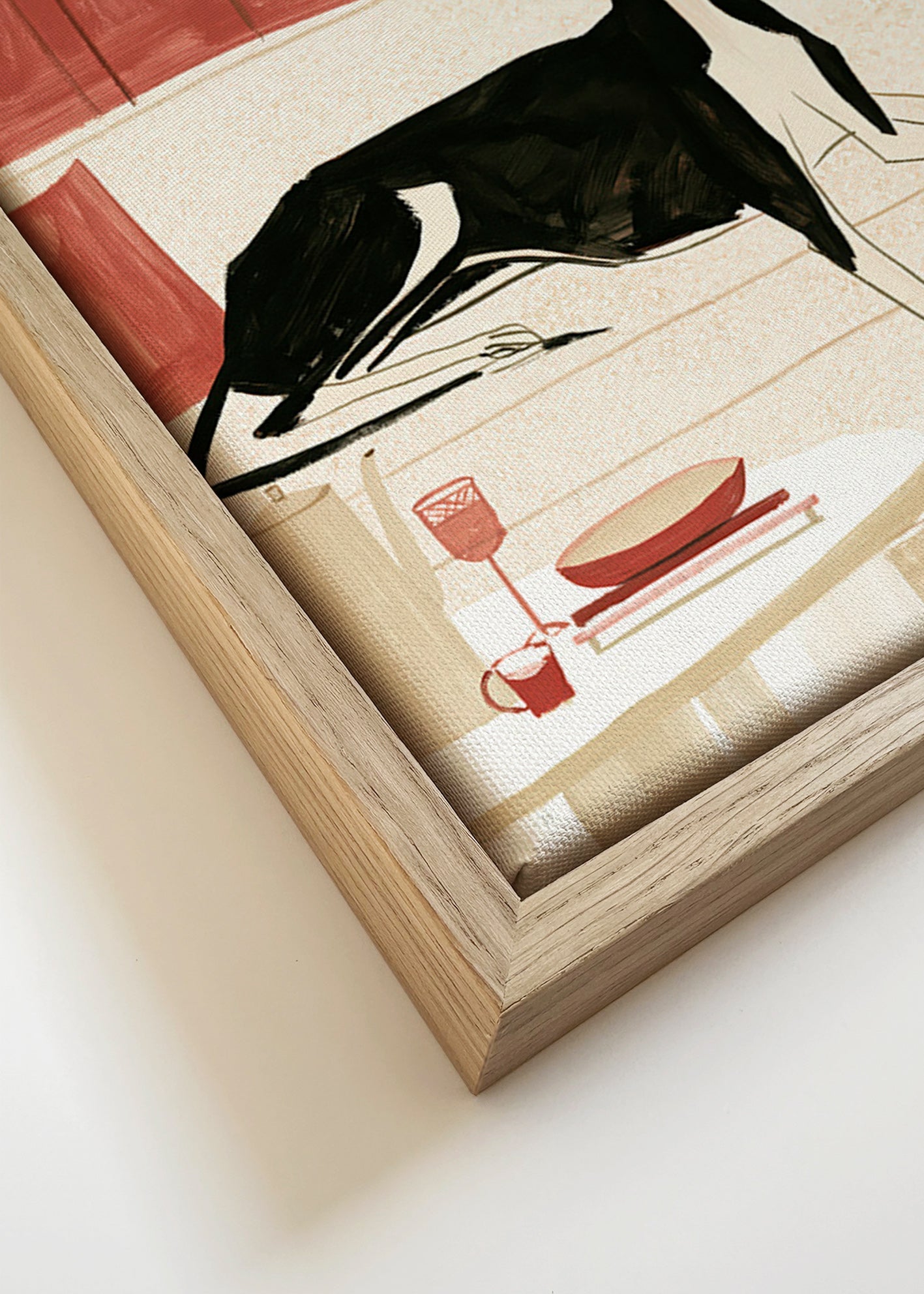 Galgo-illustration på soffa