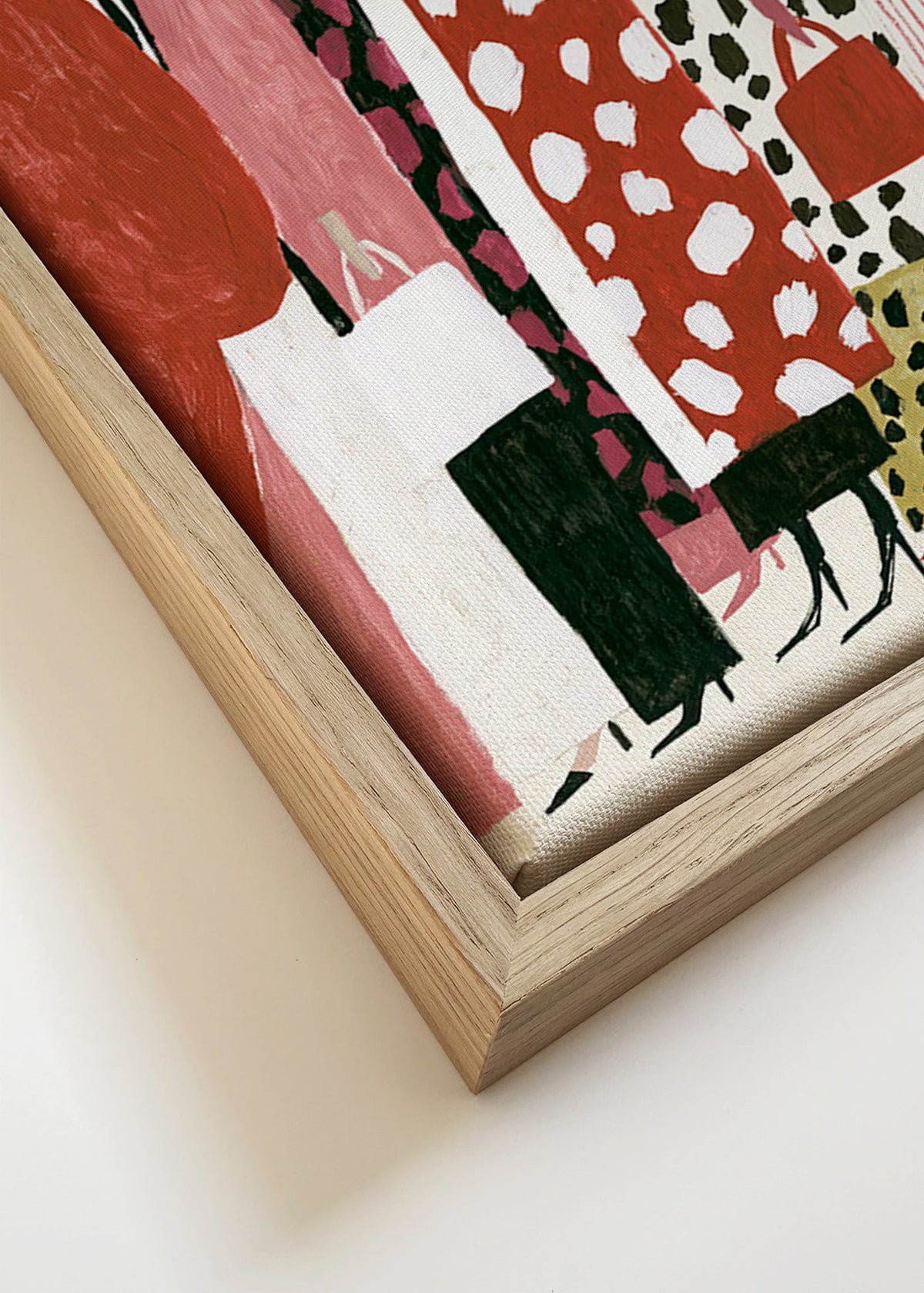 Modeillustration: stiliserad profilparad