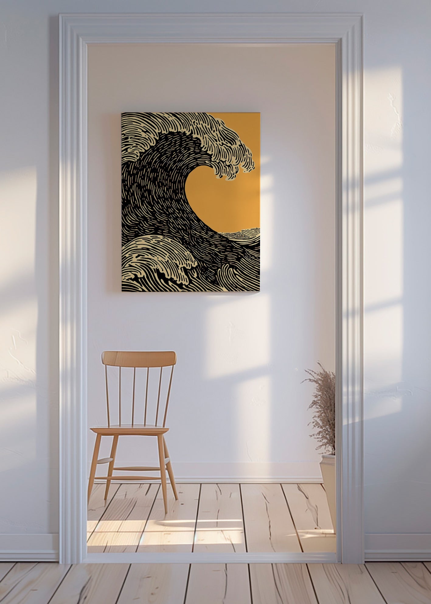 Illustration svart våg grafisk