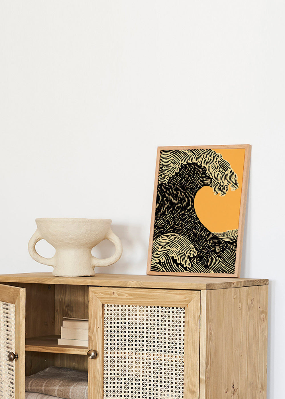 Illustration svart våg grafisk