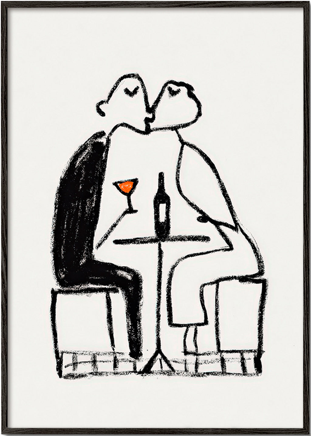 Kökskonst: par med vin