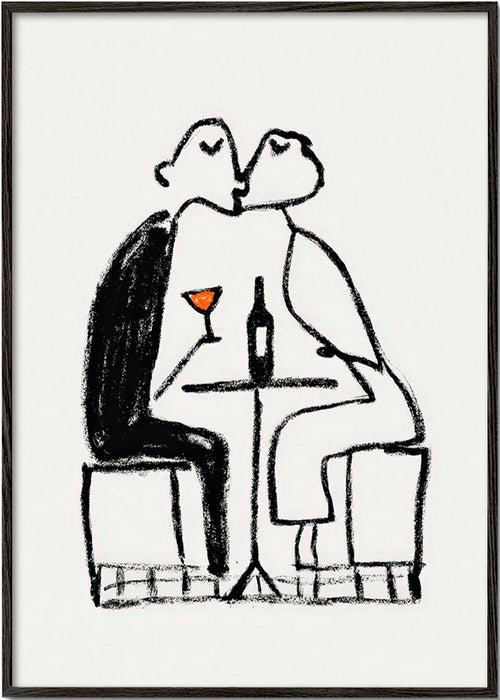 Kökskonst: par med vin