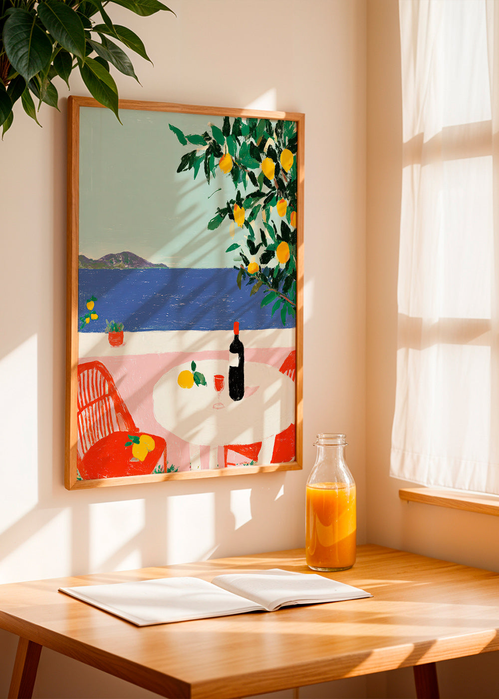 Kökskonst Medelhavsdukning med citroner