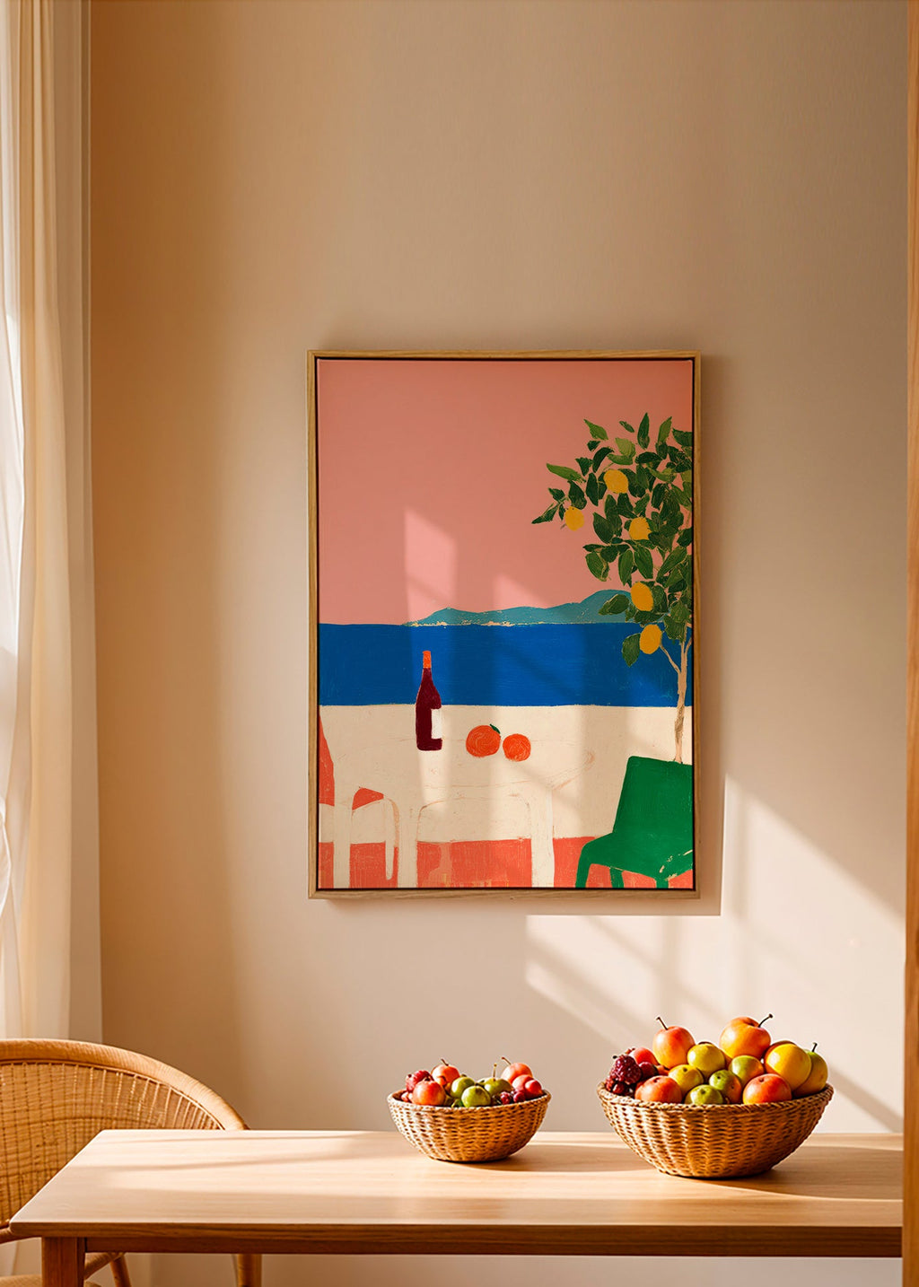 Kökskonst Rosa riviera med citronträd