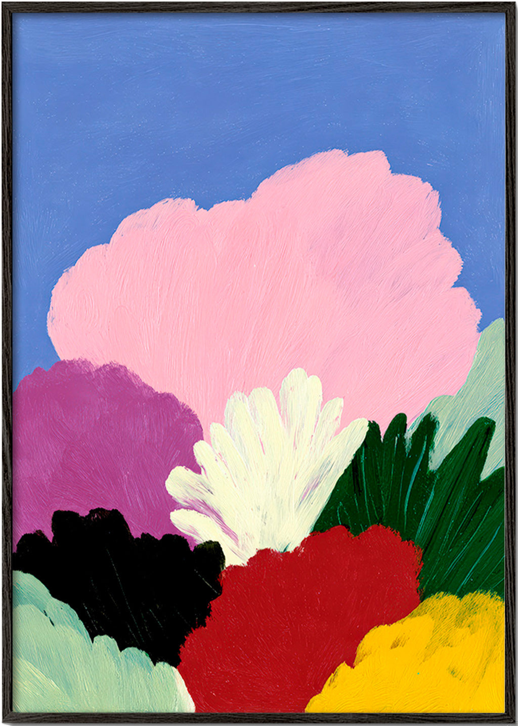 Botanisk poster Bloomscape med abstrakta blommor