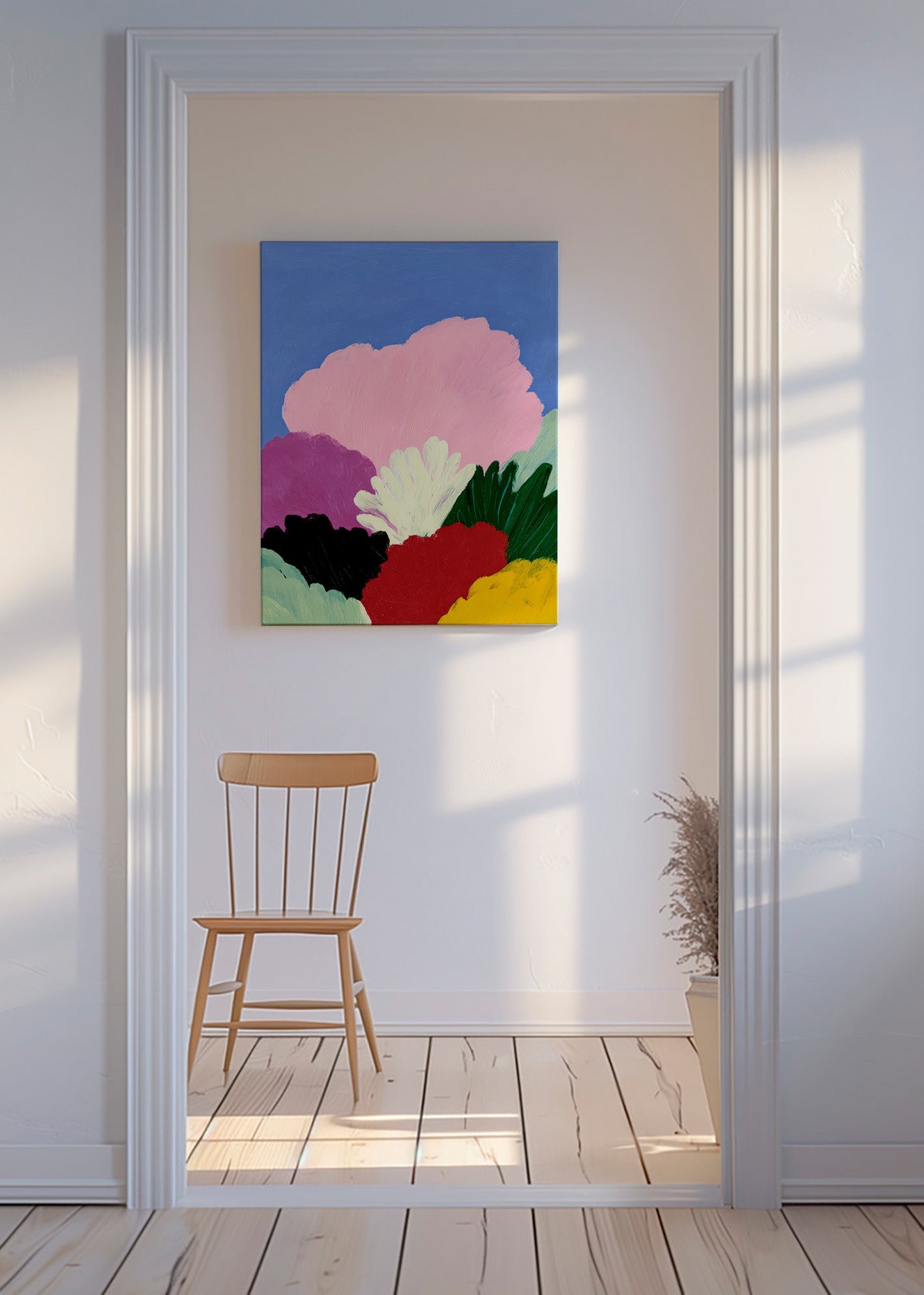 Botanisk poster Bloomscape med abstrakta blommor