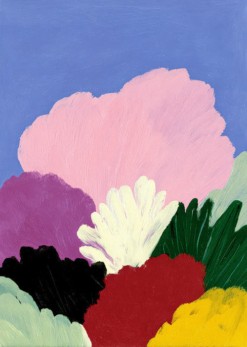 Botanisk poster Bloomscape med abstrakta blommor