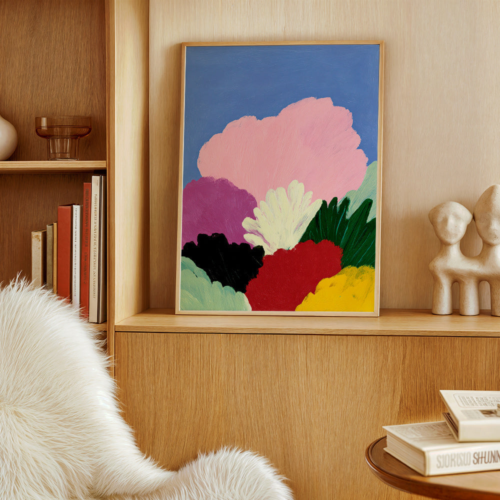 Botanisk poster Bloomscape med abstrakta blommor