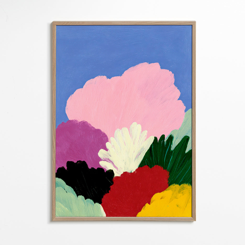 Botanisk poster Bloomscape med abstrakta blommor