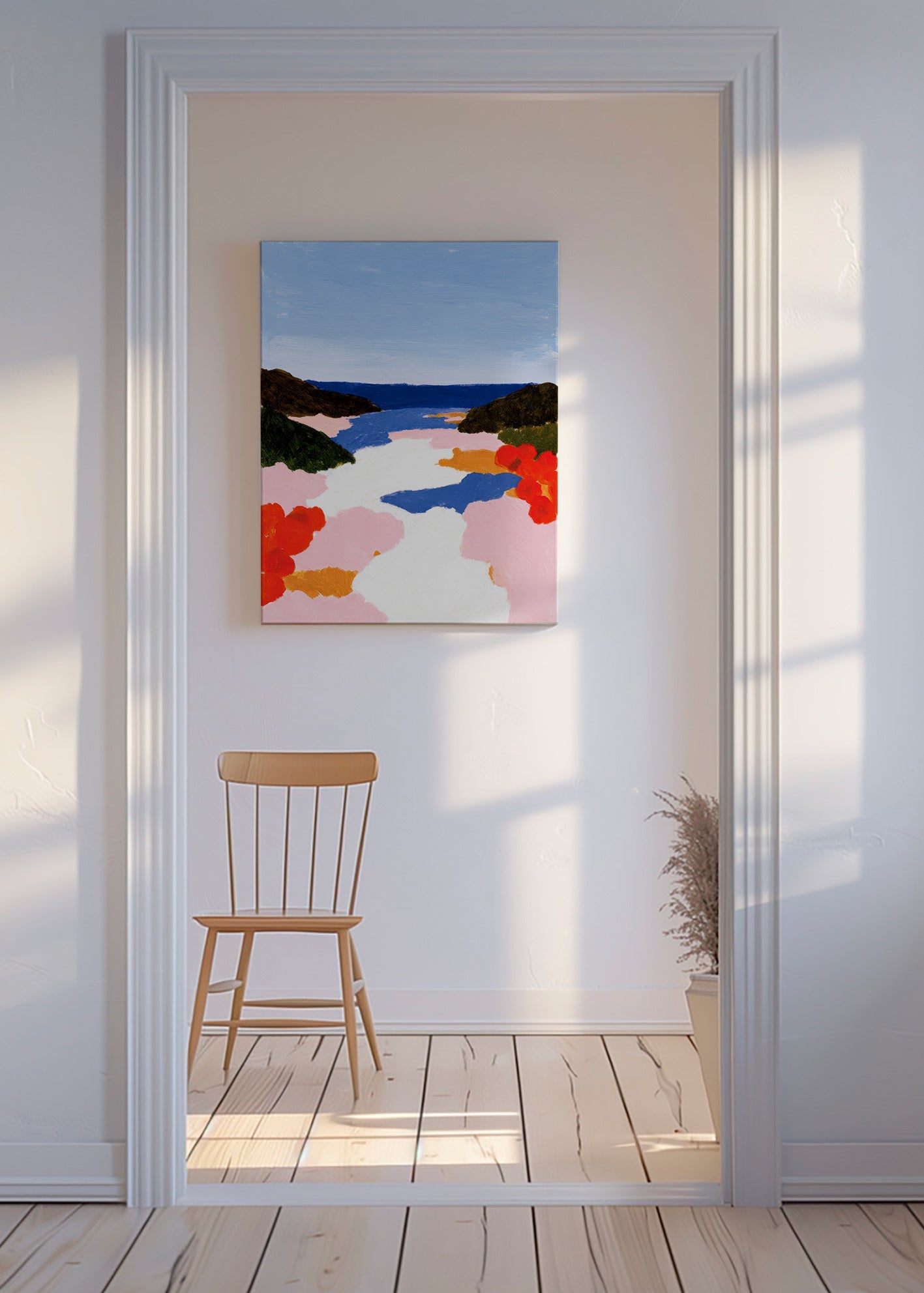 Botanisk poster: bukt i blom