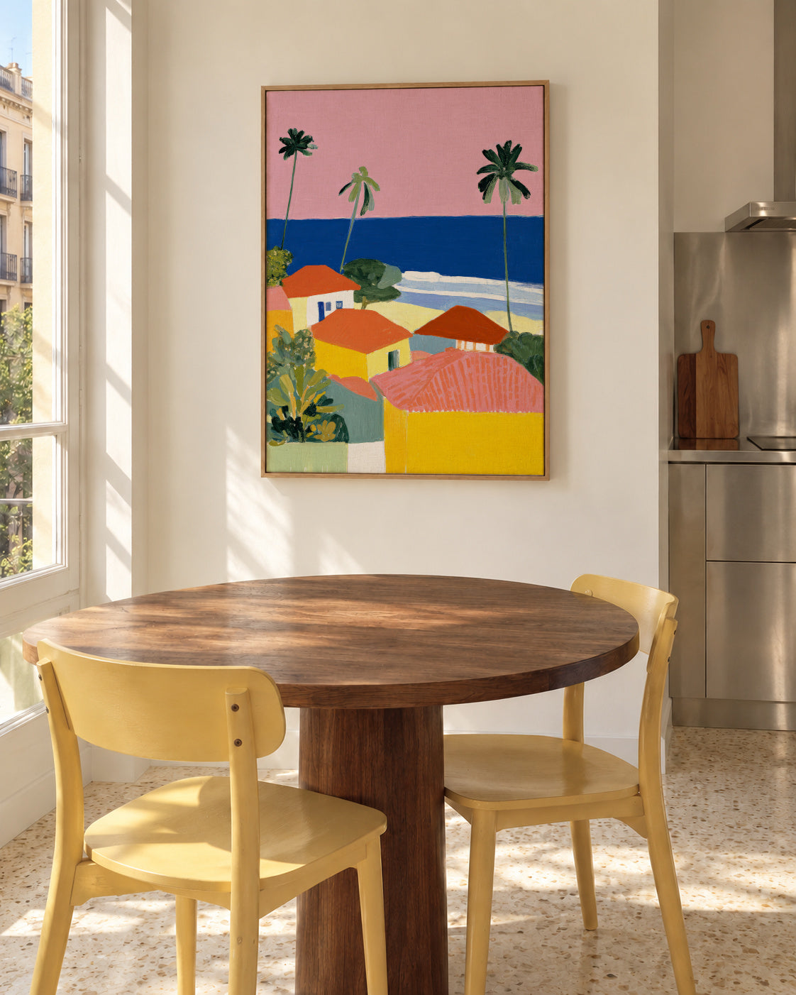 Palm Coast - Framed canvas in an interior
