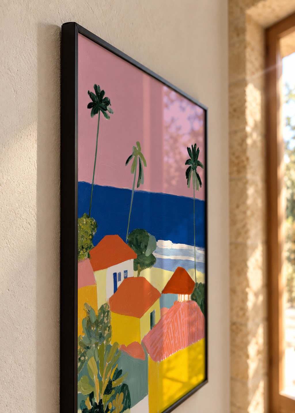 Palm Coast - Framed poster detail