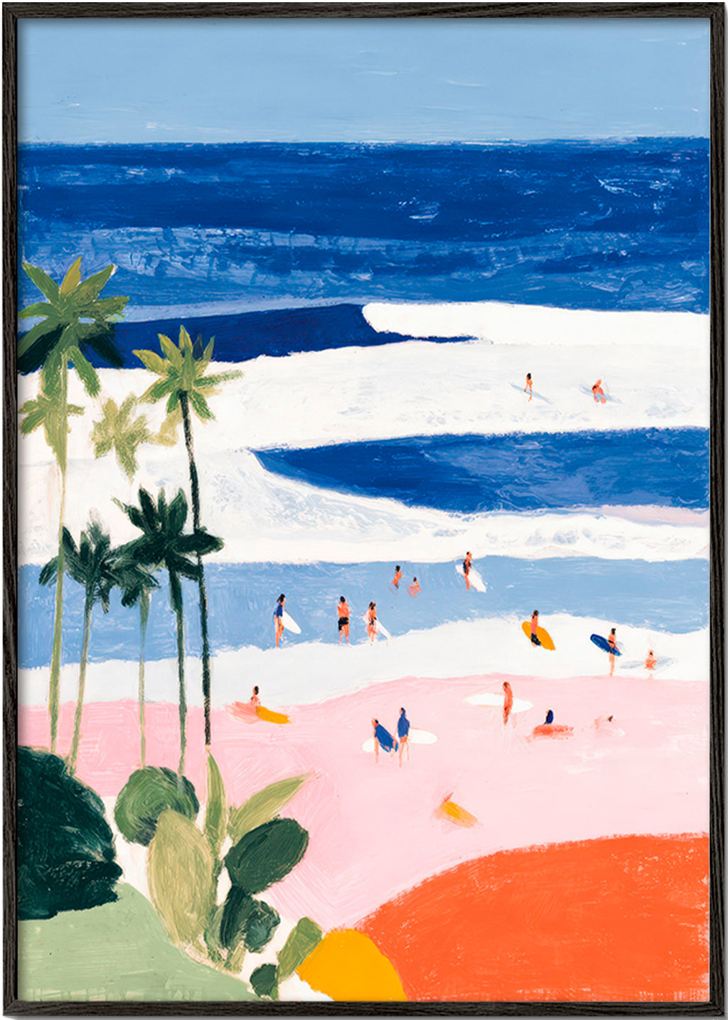 Cuadro de paisaje strand och surf