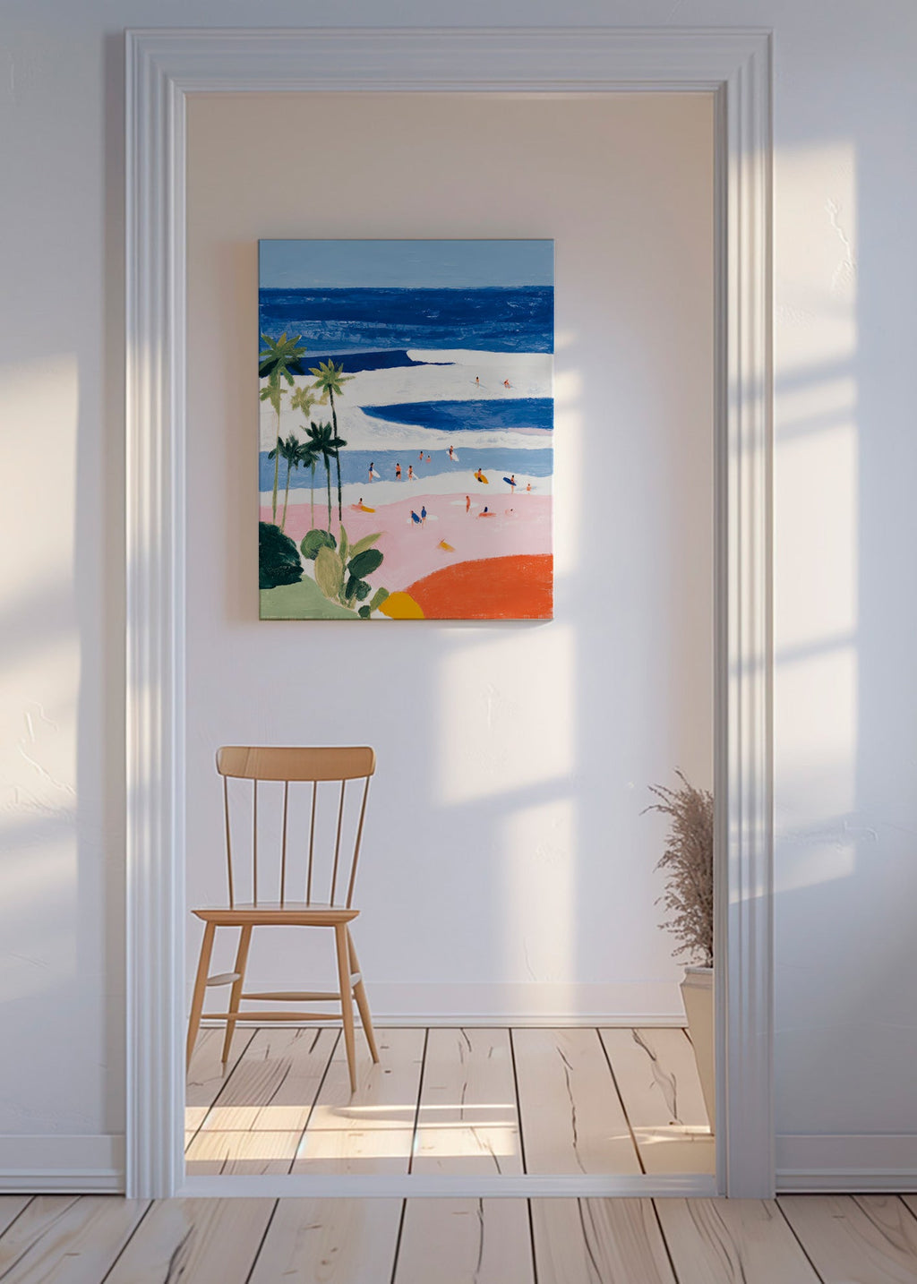 Cuadro de paisaje strand och surf