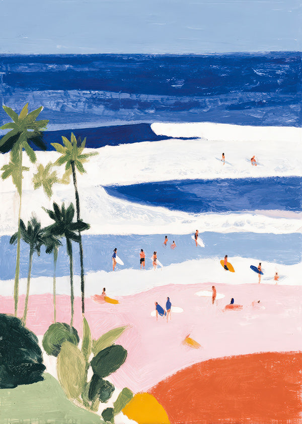 Cuadro de paisaje strand och surf