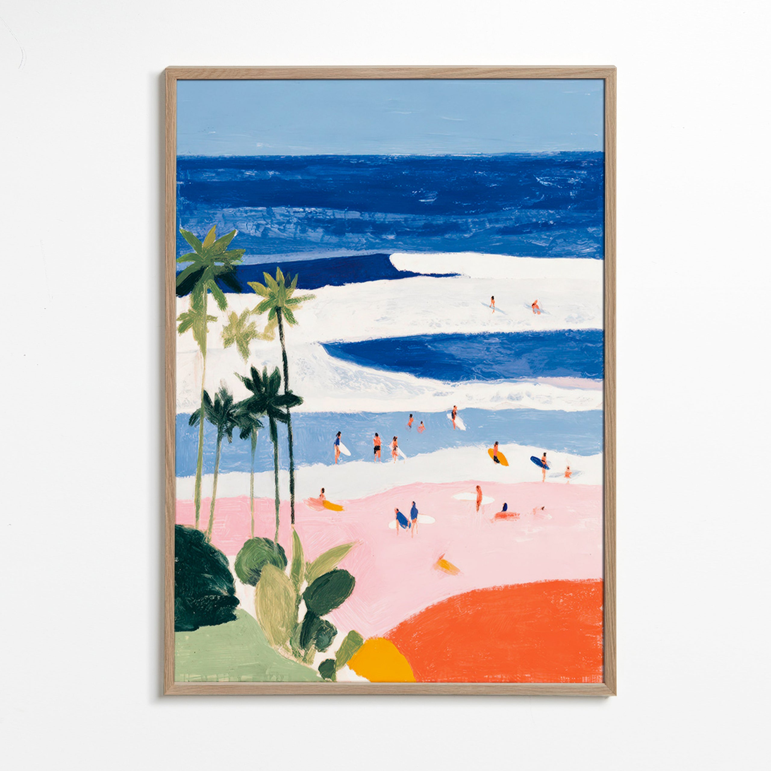 Cuadro de paisaje strand och surf