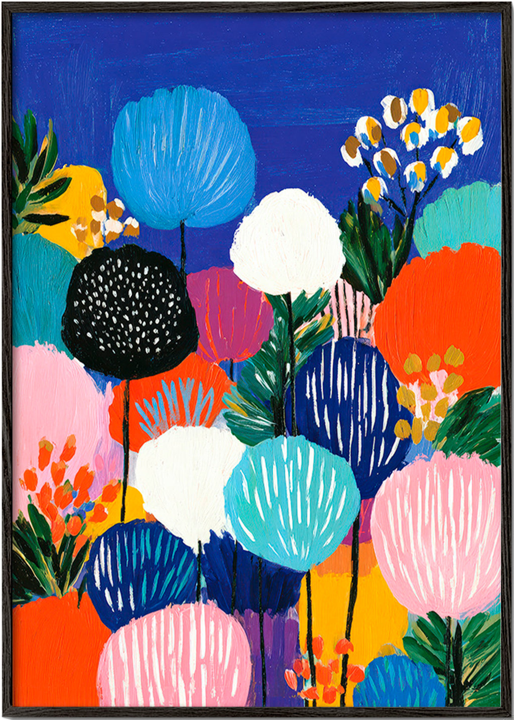 Botanisk poster färgstarkt bukett