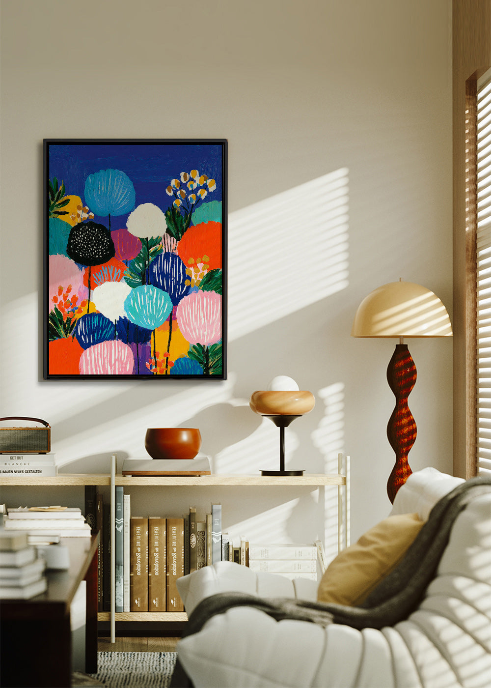 Botanisk poster färgstarkt bukett