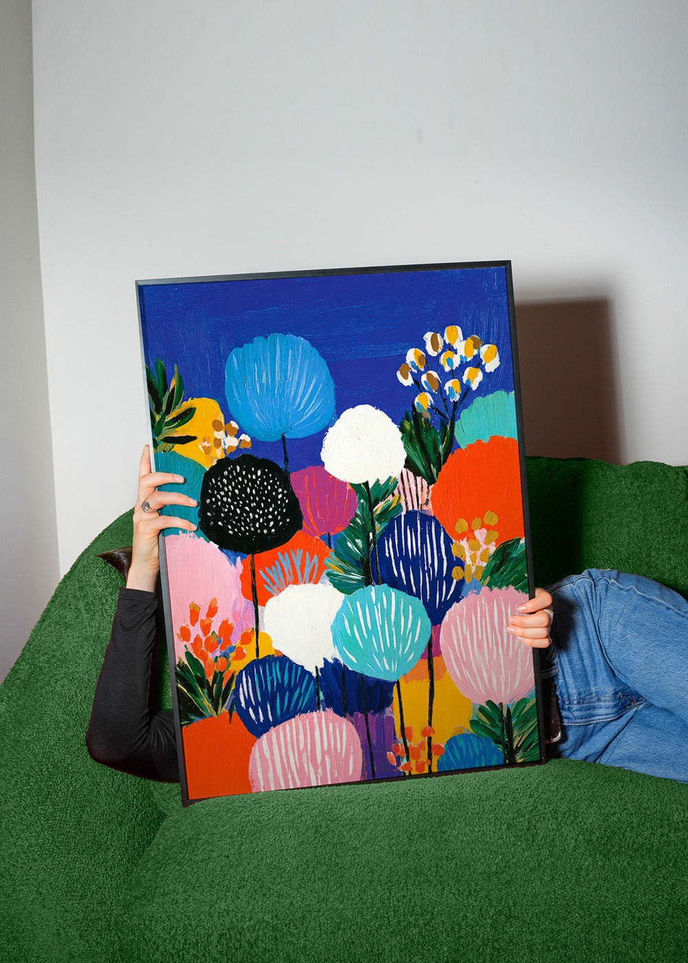 Botanisk poster färgstarkt bukett