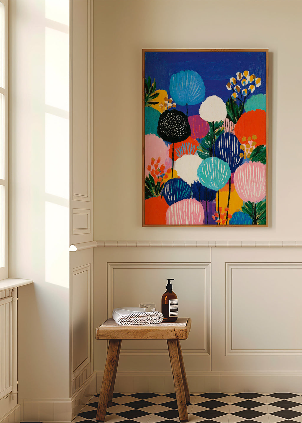 Botanisk poster färgstarkt bukett