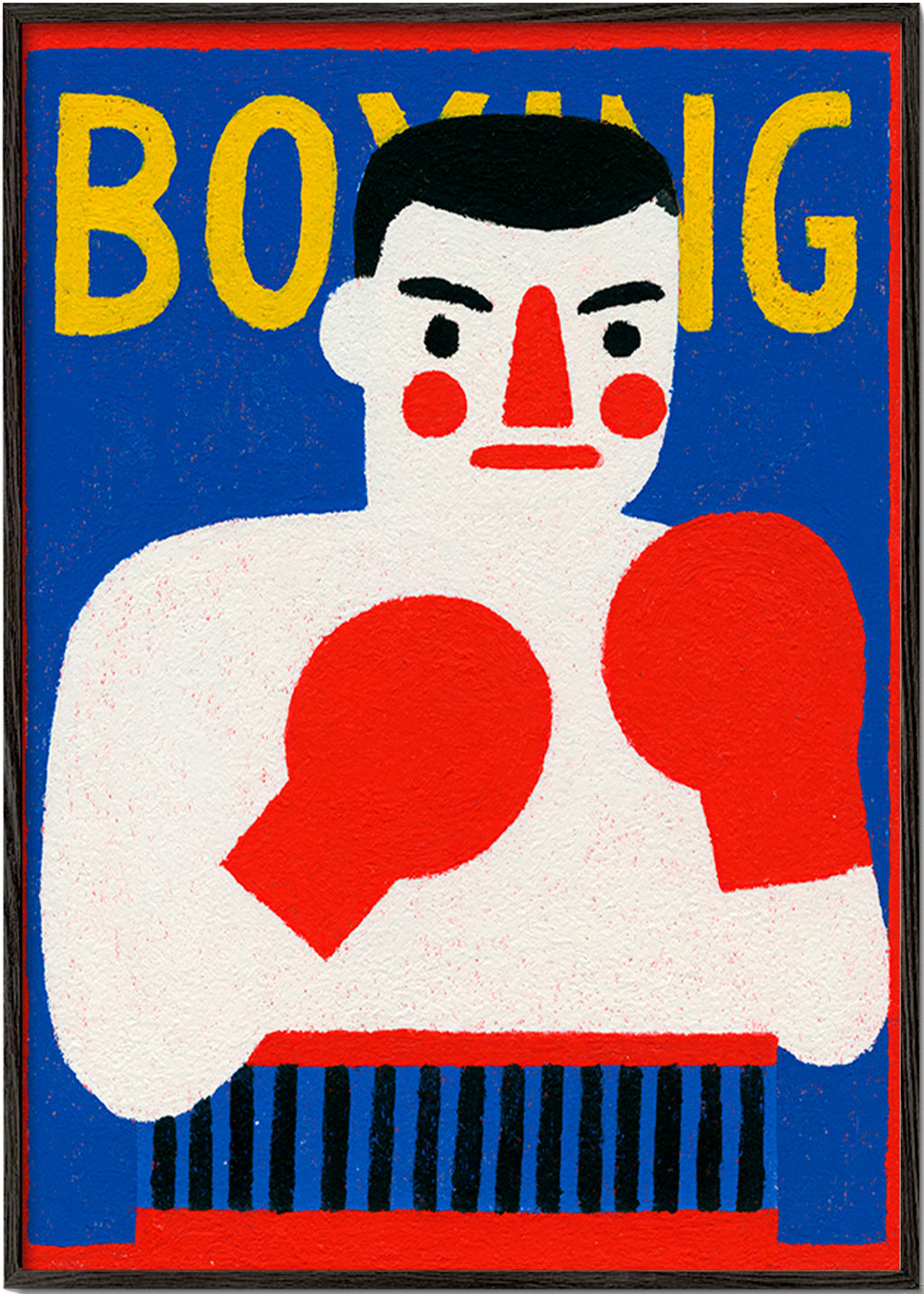 Sportkonst: illustrerad boxare