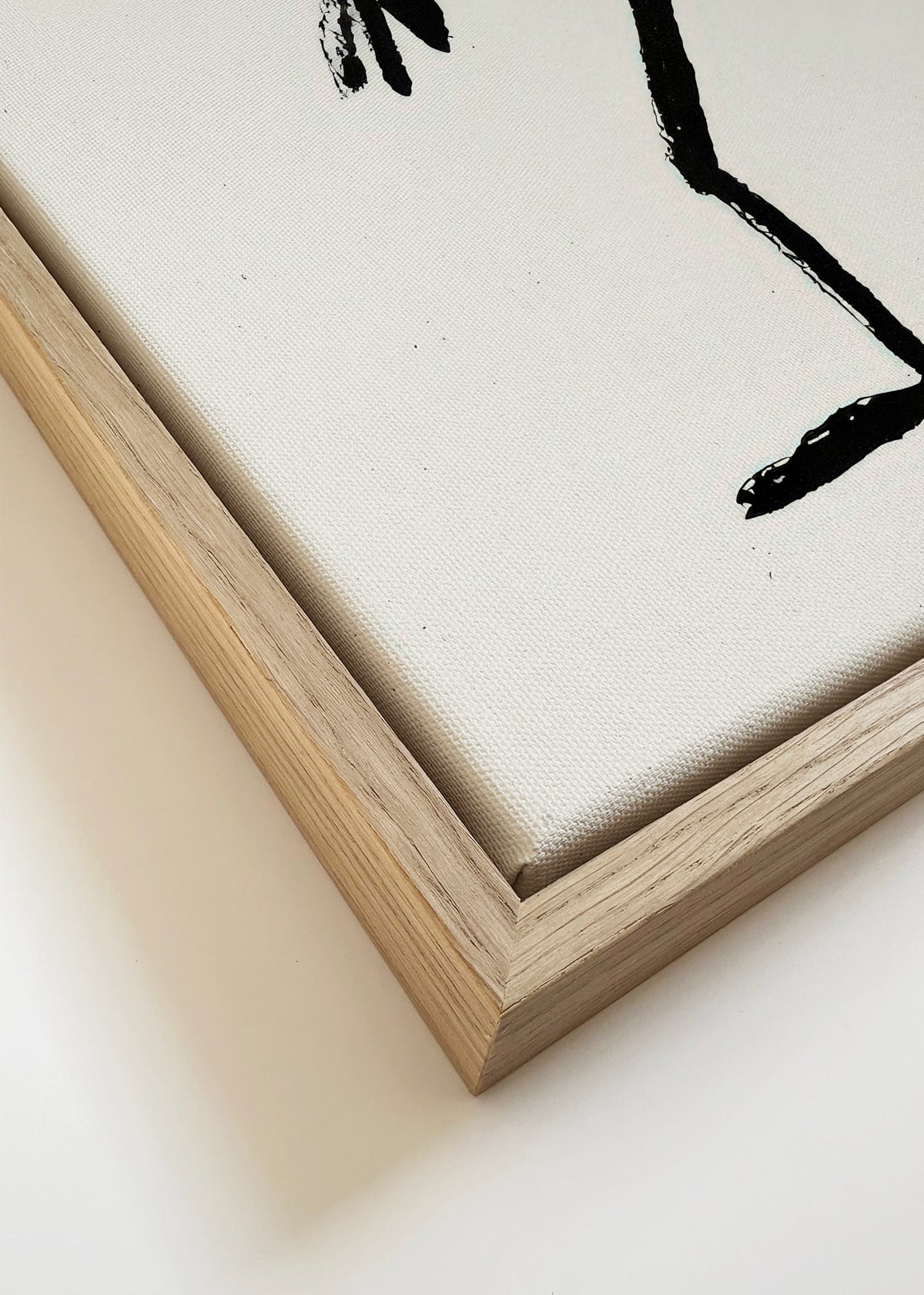 Abstract Face - Framed canvas detail