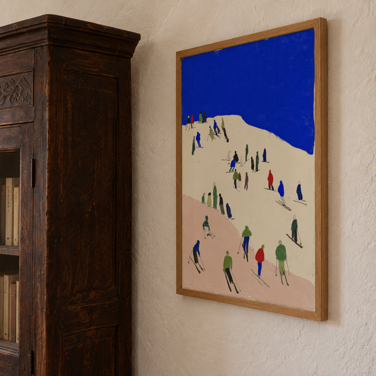 Blue Slopes - Framed poster detail