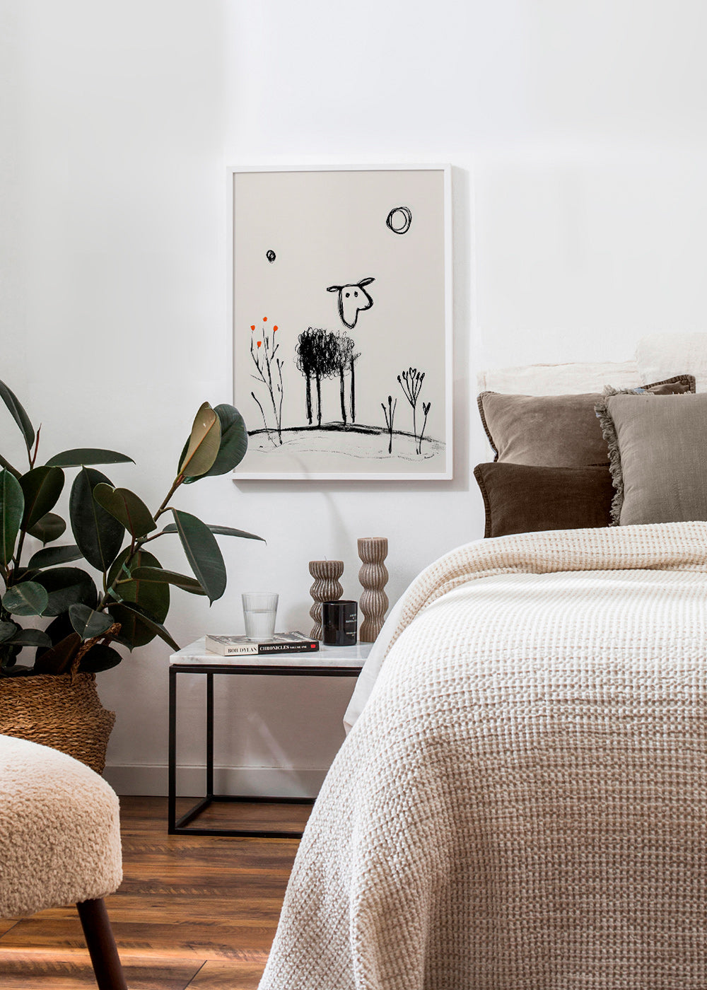 Minimalistiskt får linjeteckning