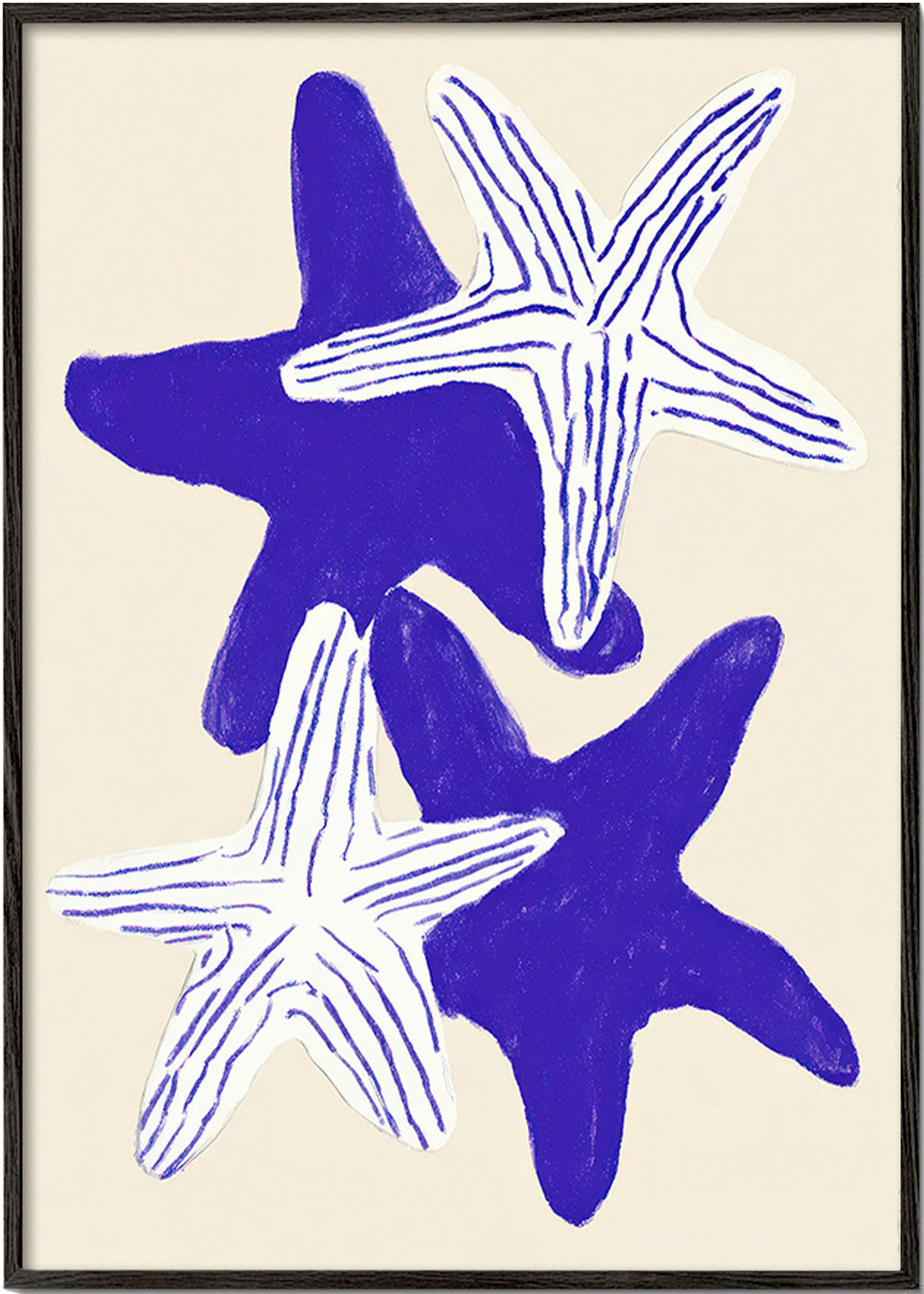 Sjöstjärnor i indigo