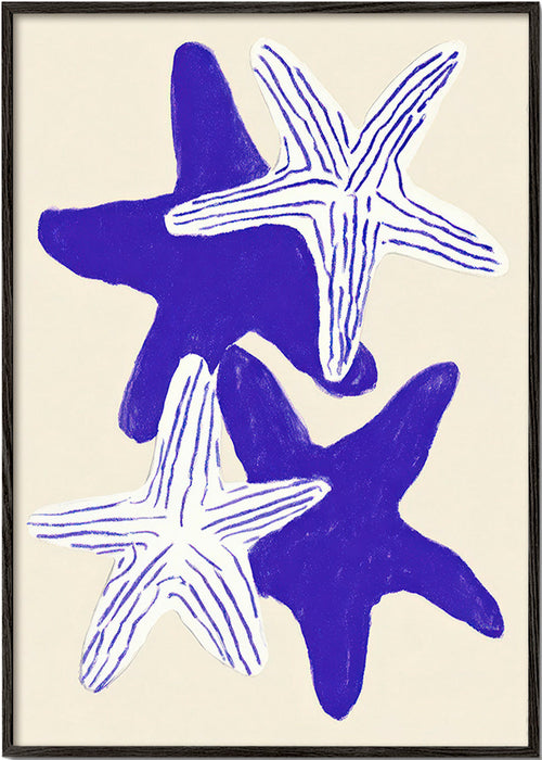 Sjöstjärnor i indigo