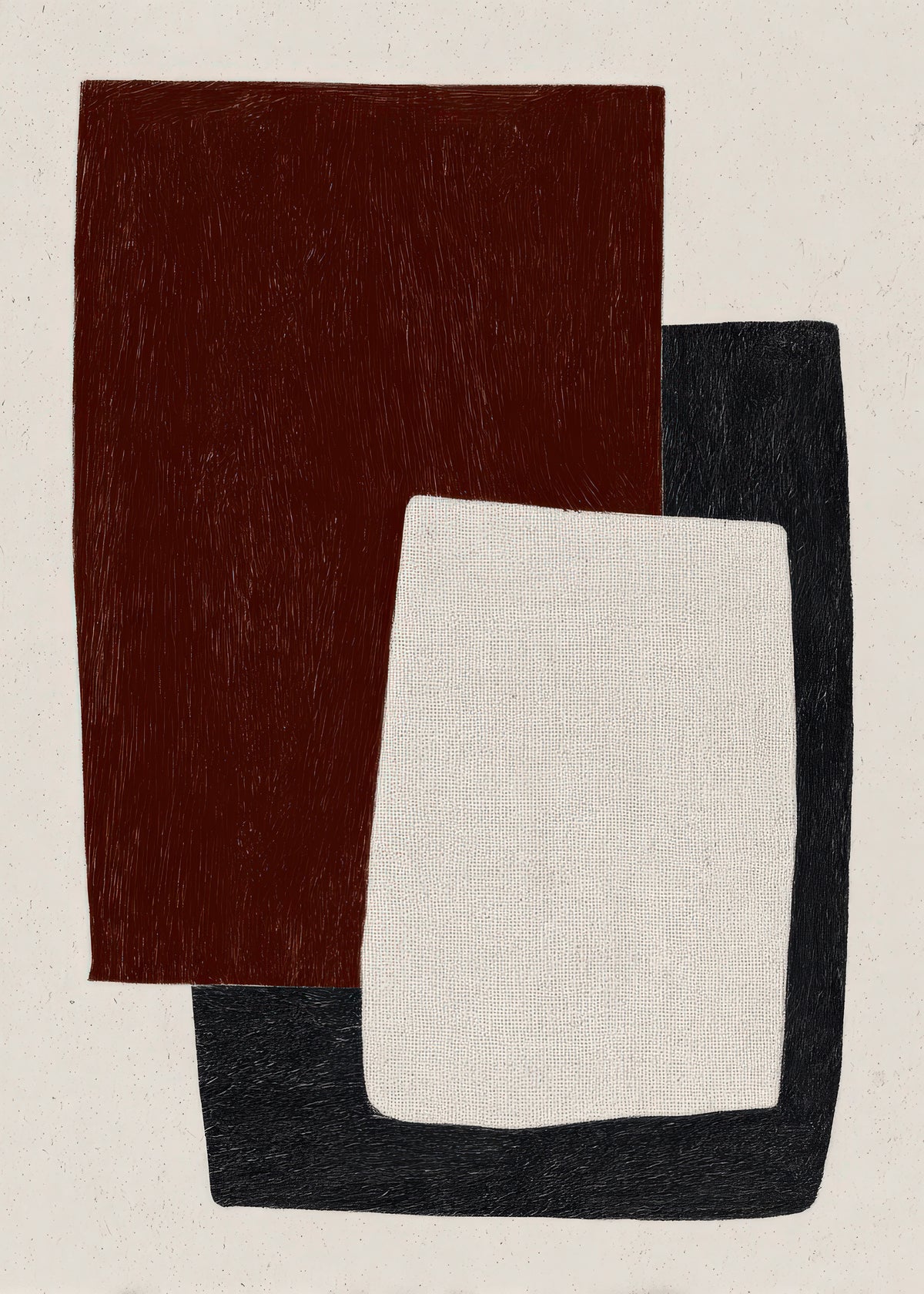 Burnt Shapes - Unframed art print