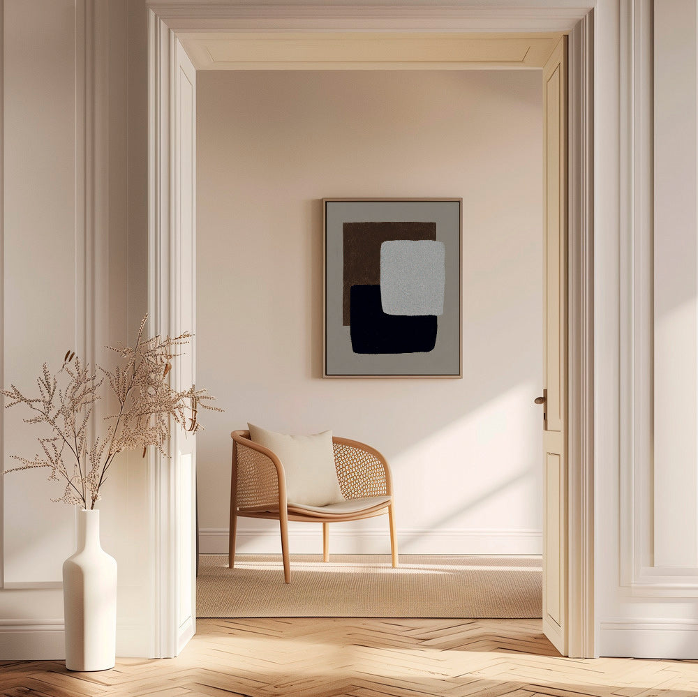 Abstrakt konst överlappande rektanglar