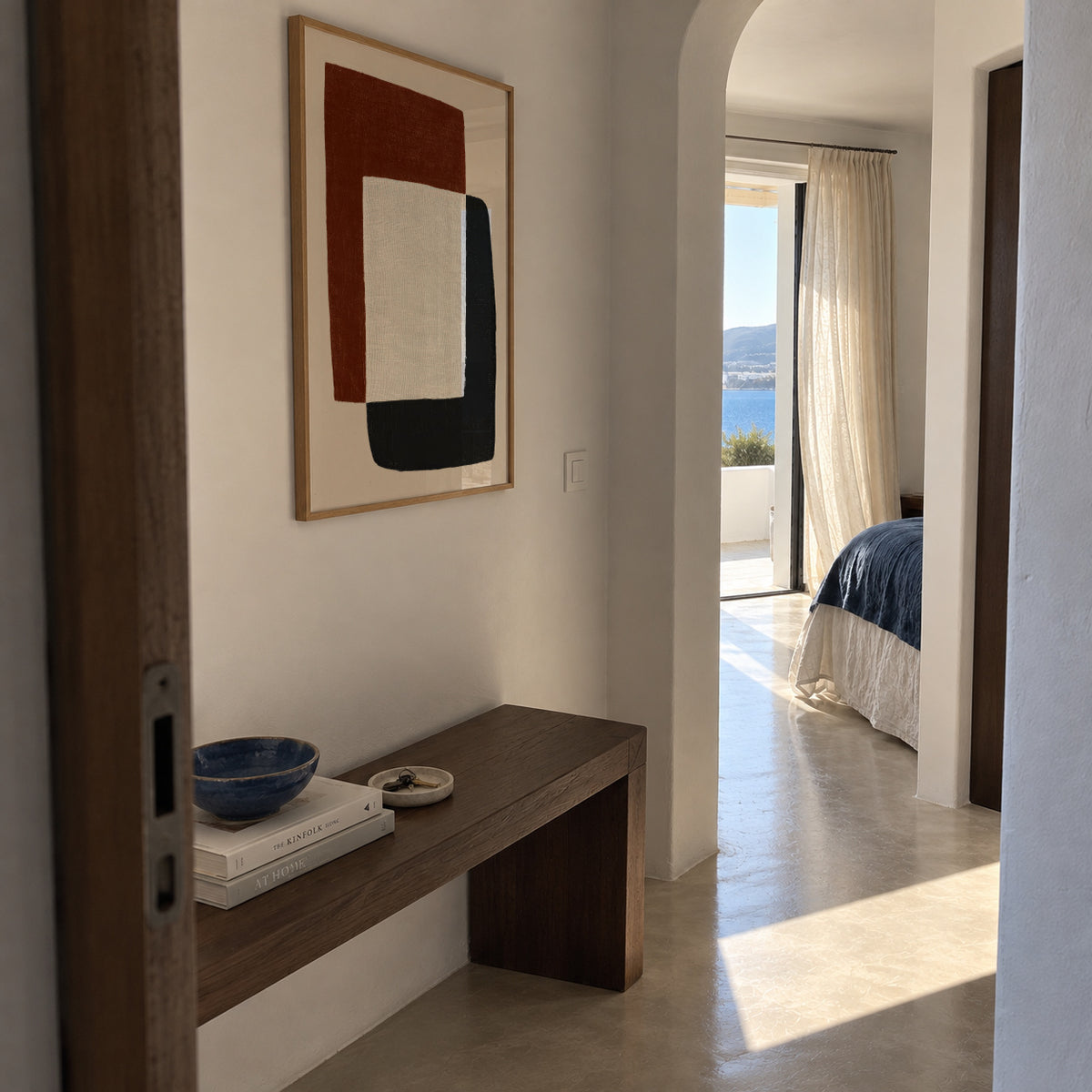 Soft Contrast - Framed poster in an interior