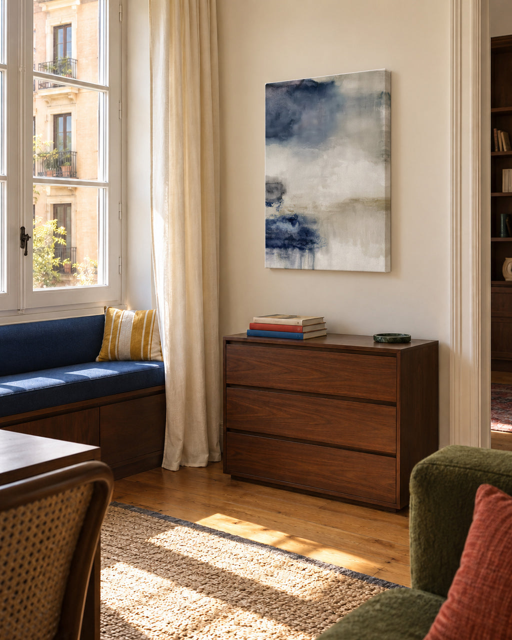 Arctic Flow - Unframed canvas in an interior