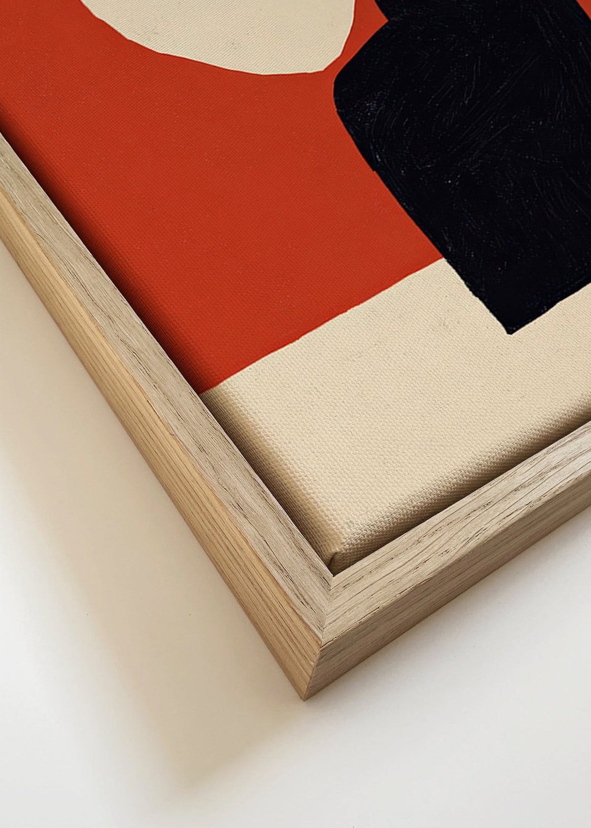 Botanisk print med svart vas