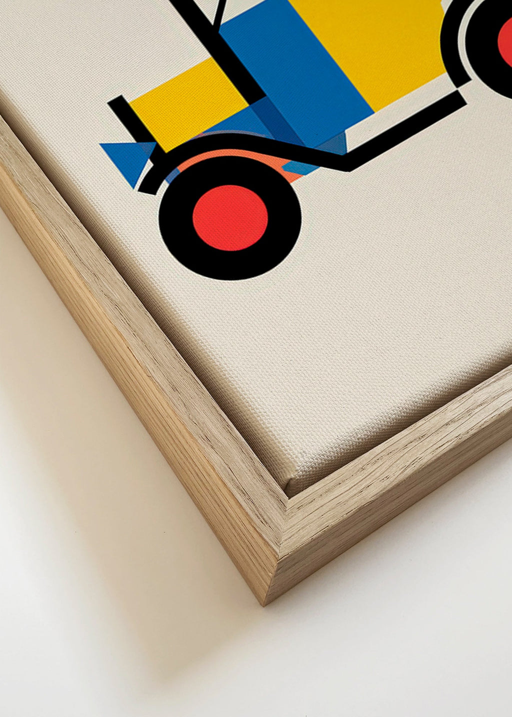 Geometrisk poster Bauhaus-fordon