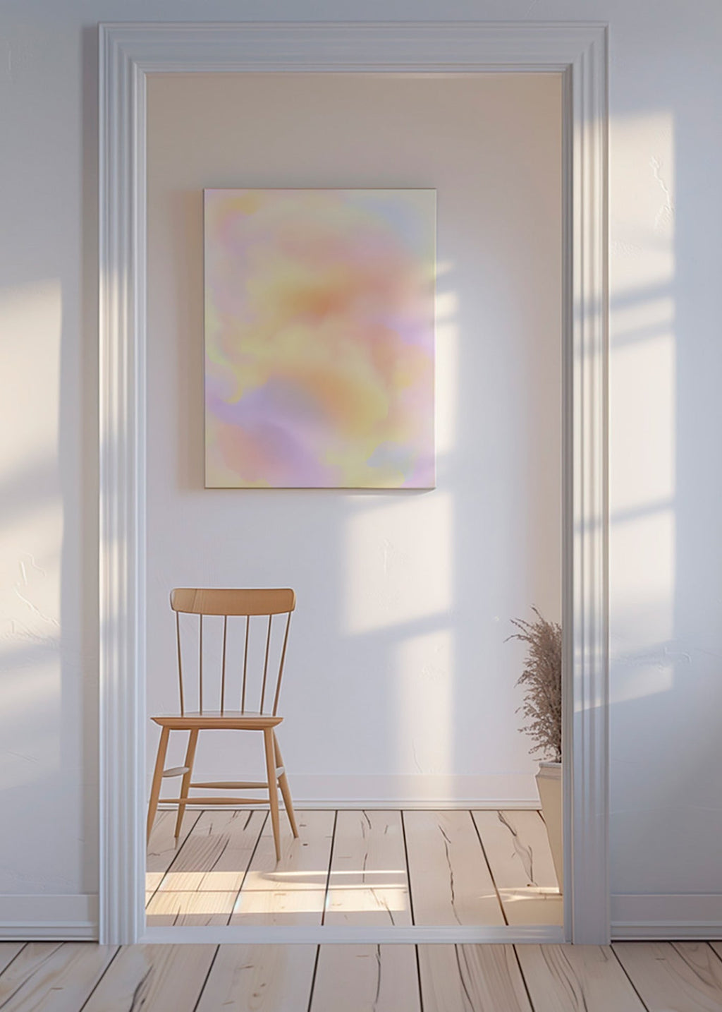 Abstrakt konst pastellmoln