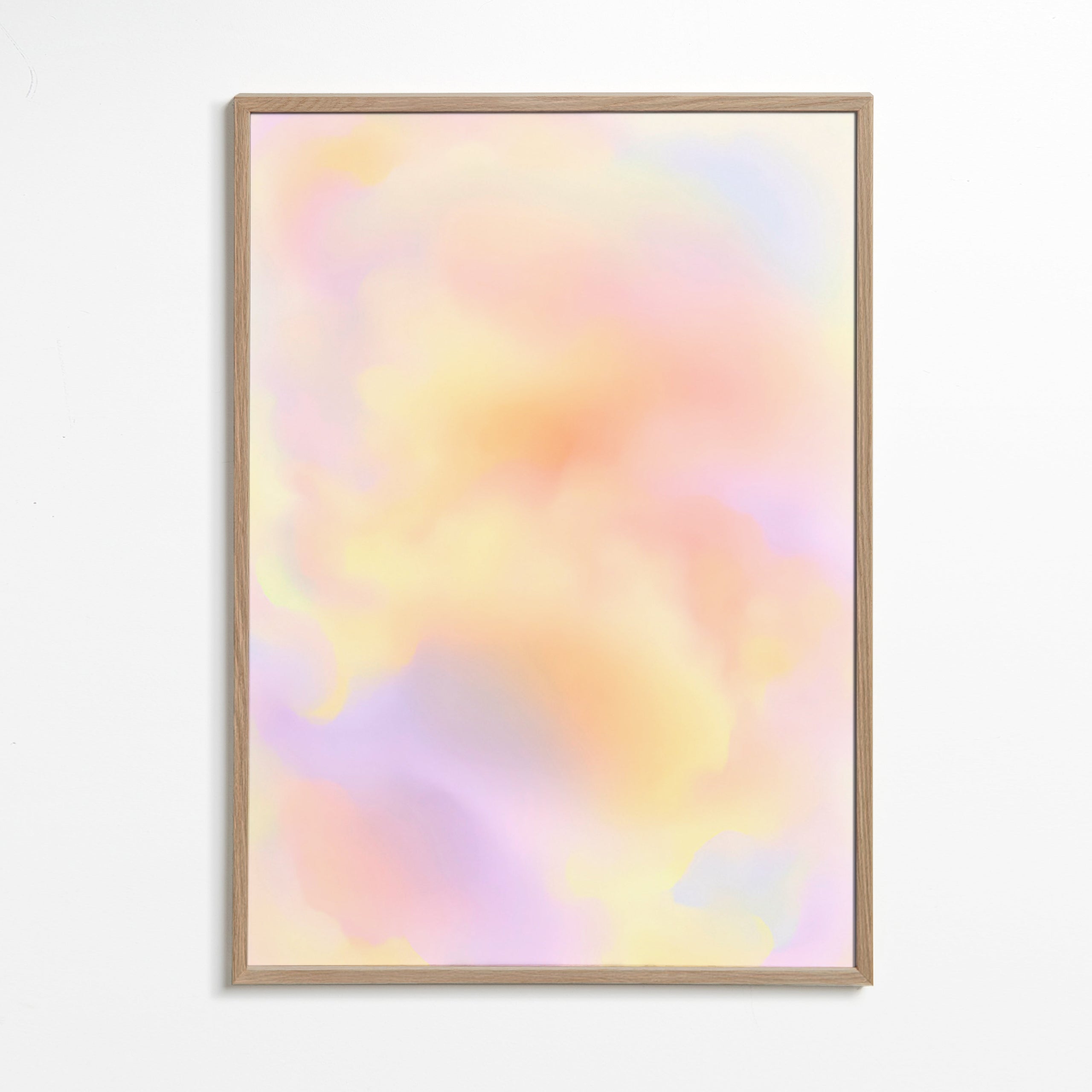 Abstrakt konst pastellmoln