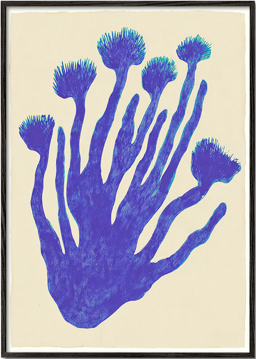 Botanisk poster Indigo Coral