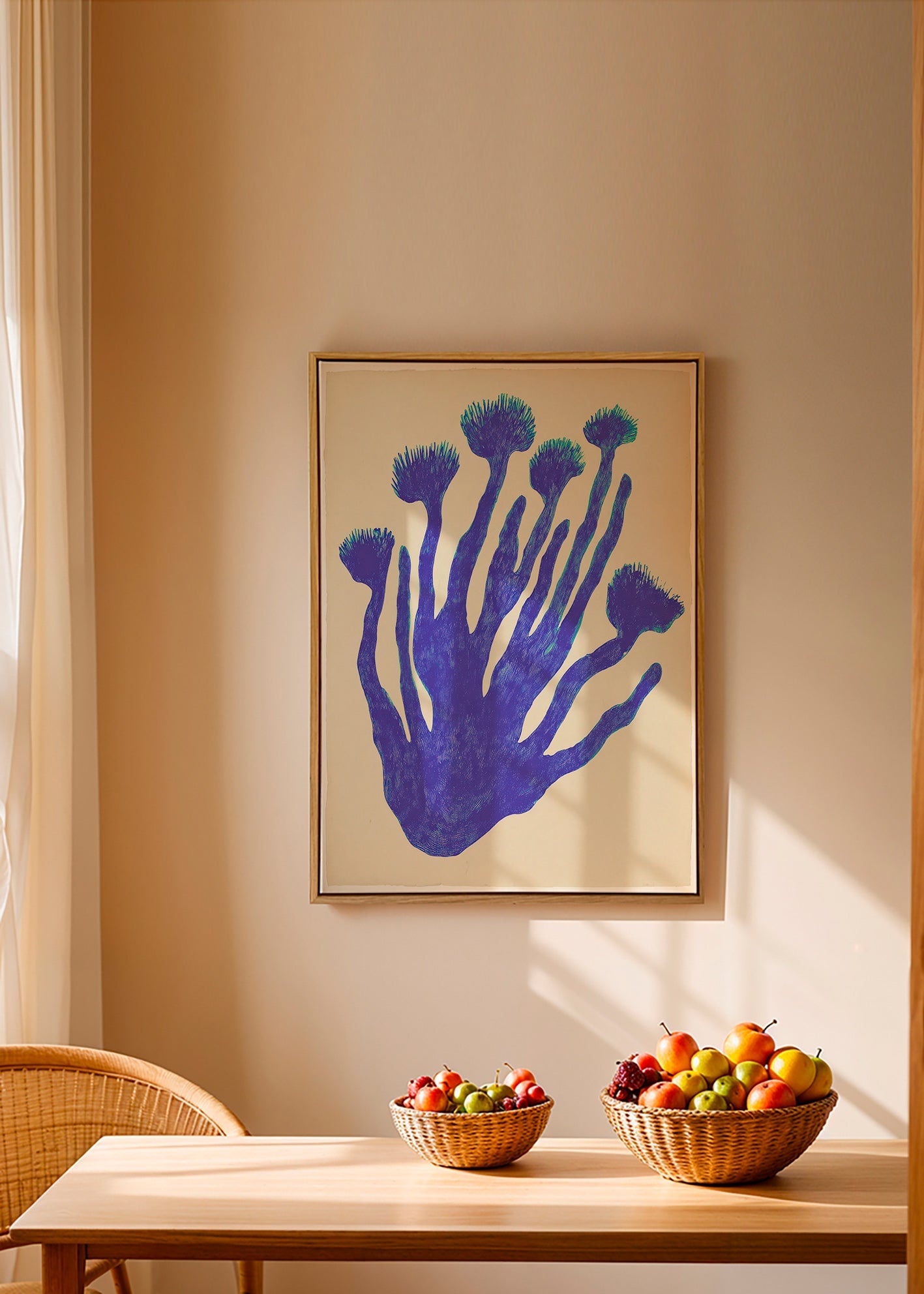Botanisk poster Indigo Coral