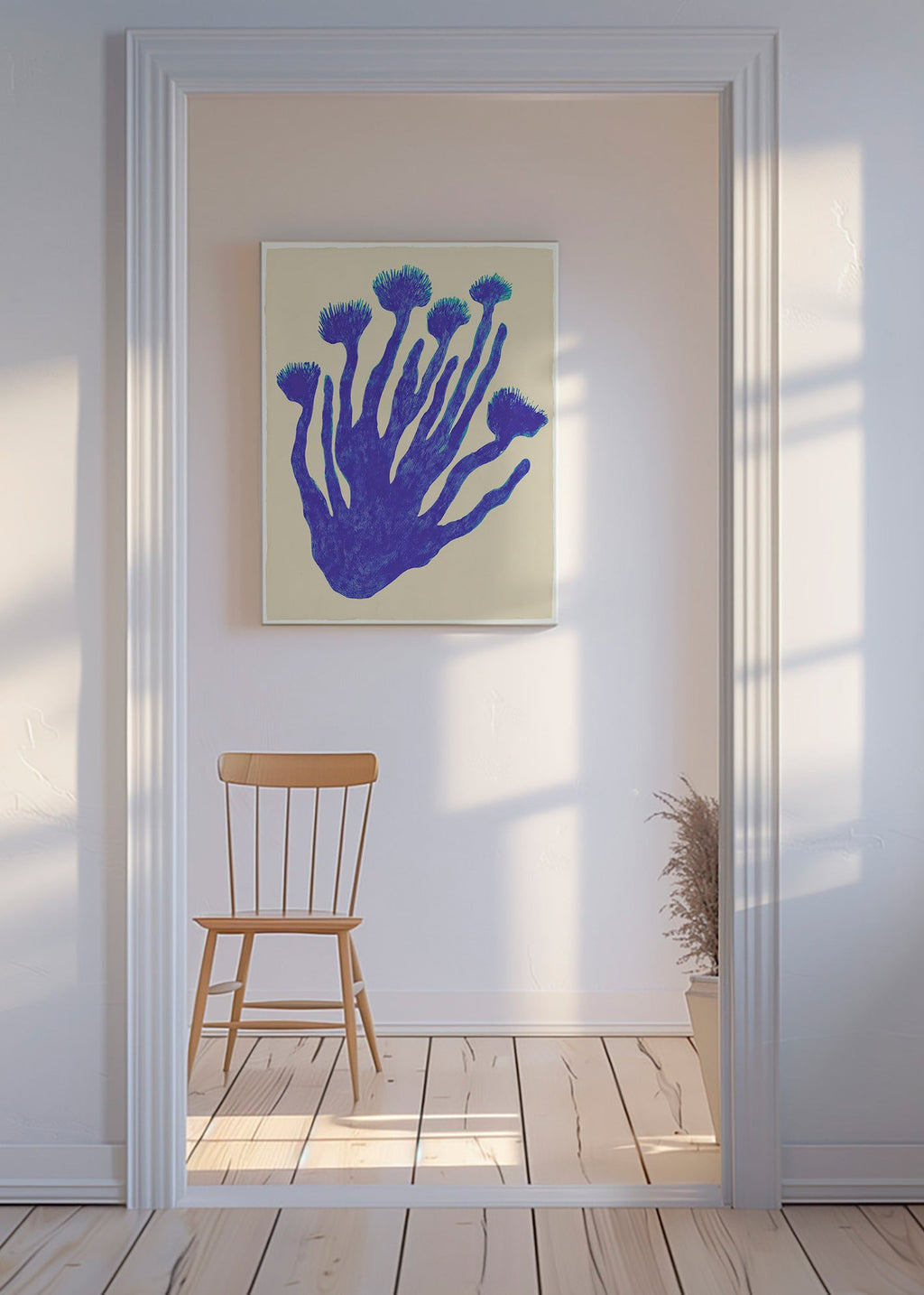 Botanisk poster Indigo Coral