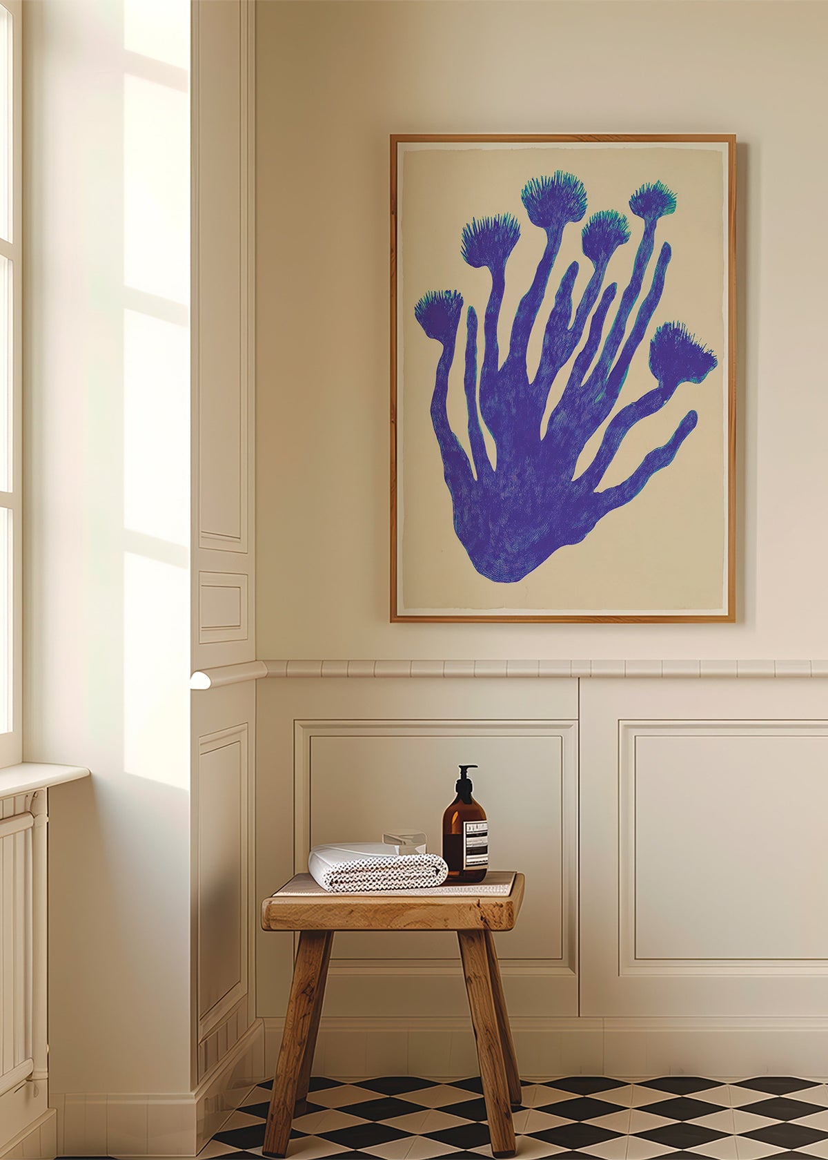 Botanisk poster Indigo Coral