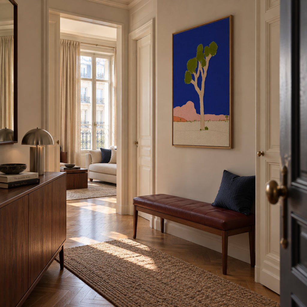 Desert Tree - Framed canvas in an interior