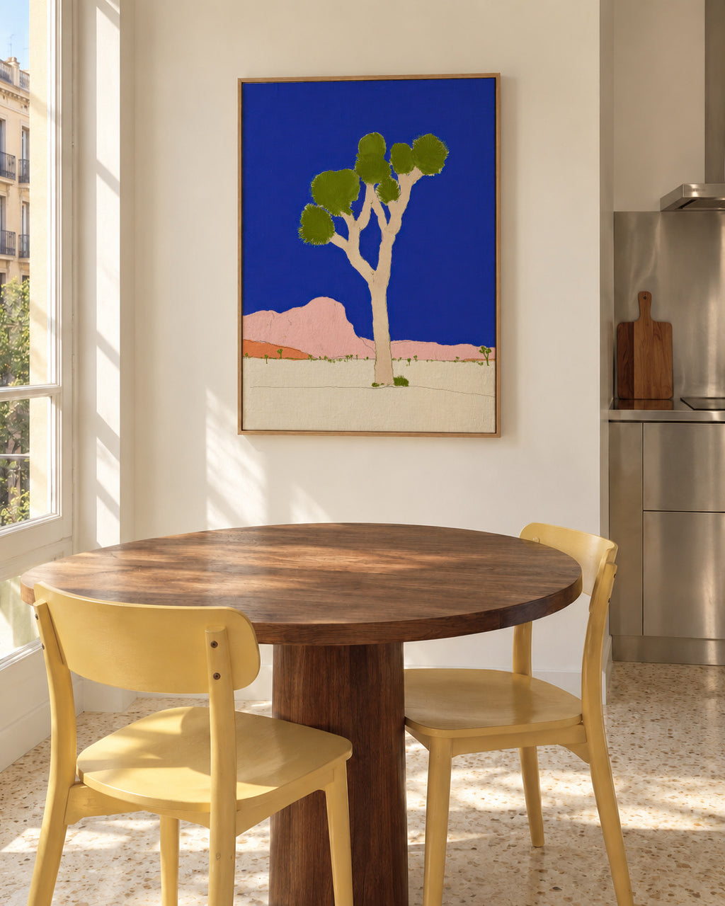 Desert Tree - Framed canvas in an interior