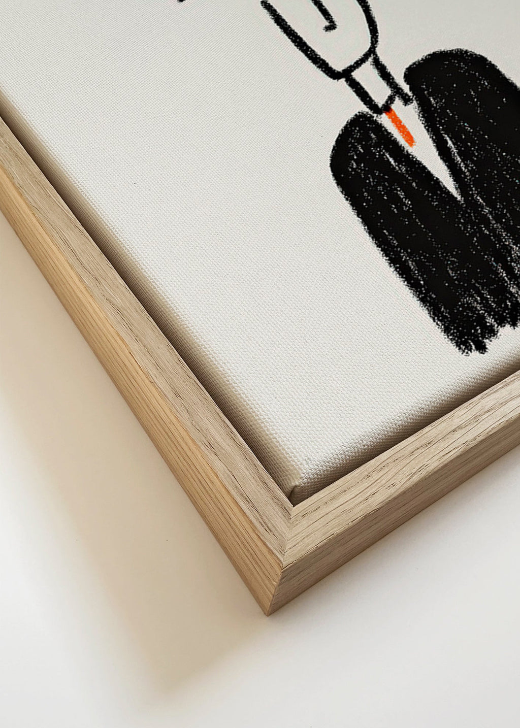 Minimalistisk illustration av figur med rök